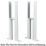 Reina 300mm White 2 Column Radiator Feet 2 Pack