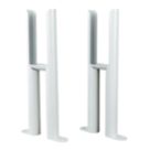Reina 300mm White 2 Column Radiator Feet 2 Pack