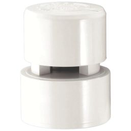 McAlpine VPSF-40/50 Push-Fit/Solvent Weld Air Admittance Valve White 32/40/50mm 150 Pack