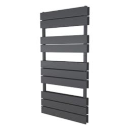 Ximax 970mm x 500mm 2177BTU Anthracite Flat Designer Towel Radiator