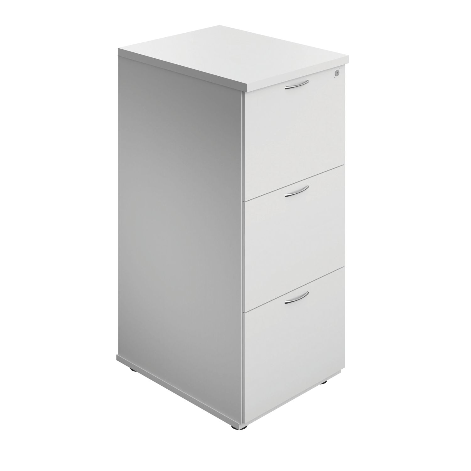 TC Group Essentials 3-Drawer Filing Cabinet White 464mm x 1055mm (840TT)