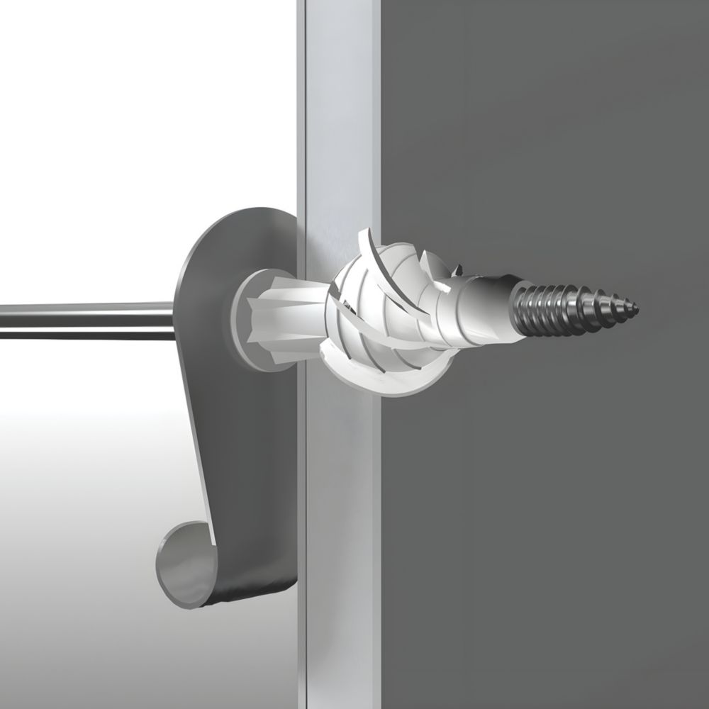 Corefix One Silver Medium Duty Universal Wall Hooks x 36mm