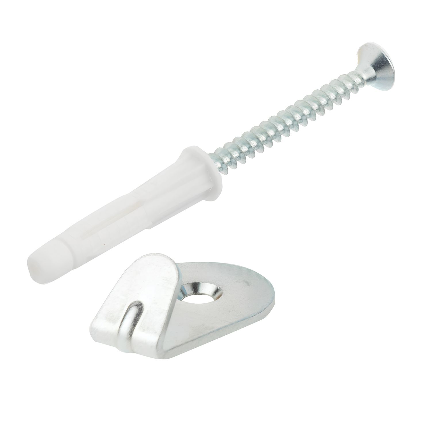 Corefix One Silver Medium Duty Universal Wall Hooks 4.5mm x 36mm 2 Pack (840TW)