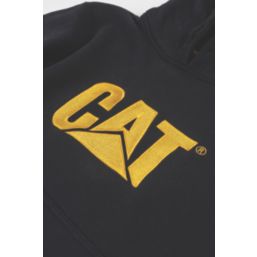 CAT Trademark Hooded Sweatshirt Black Medium 38-40" Chest