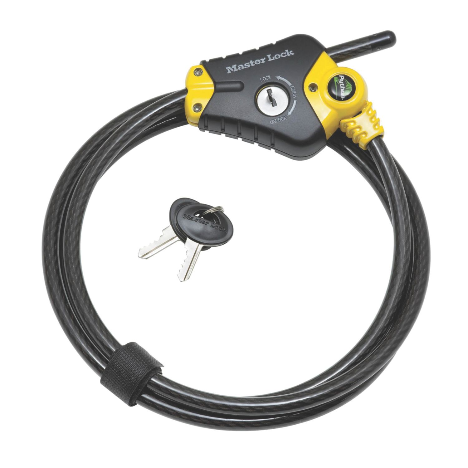 Master Lock Braided Steel Python Cable Lock 4.5m x 10mm (8410T)
