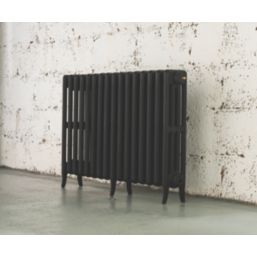 Arroll 660mm x 874mm 3726BTU Black Cast Iron 4 Column Radiator