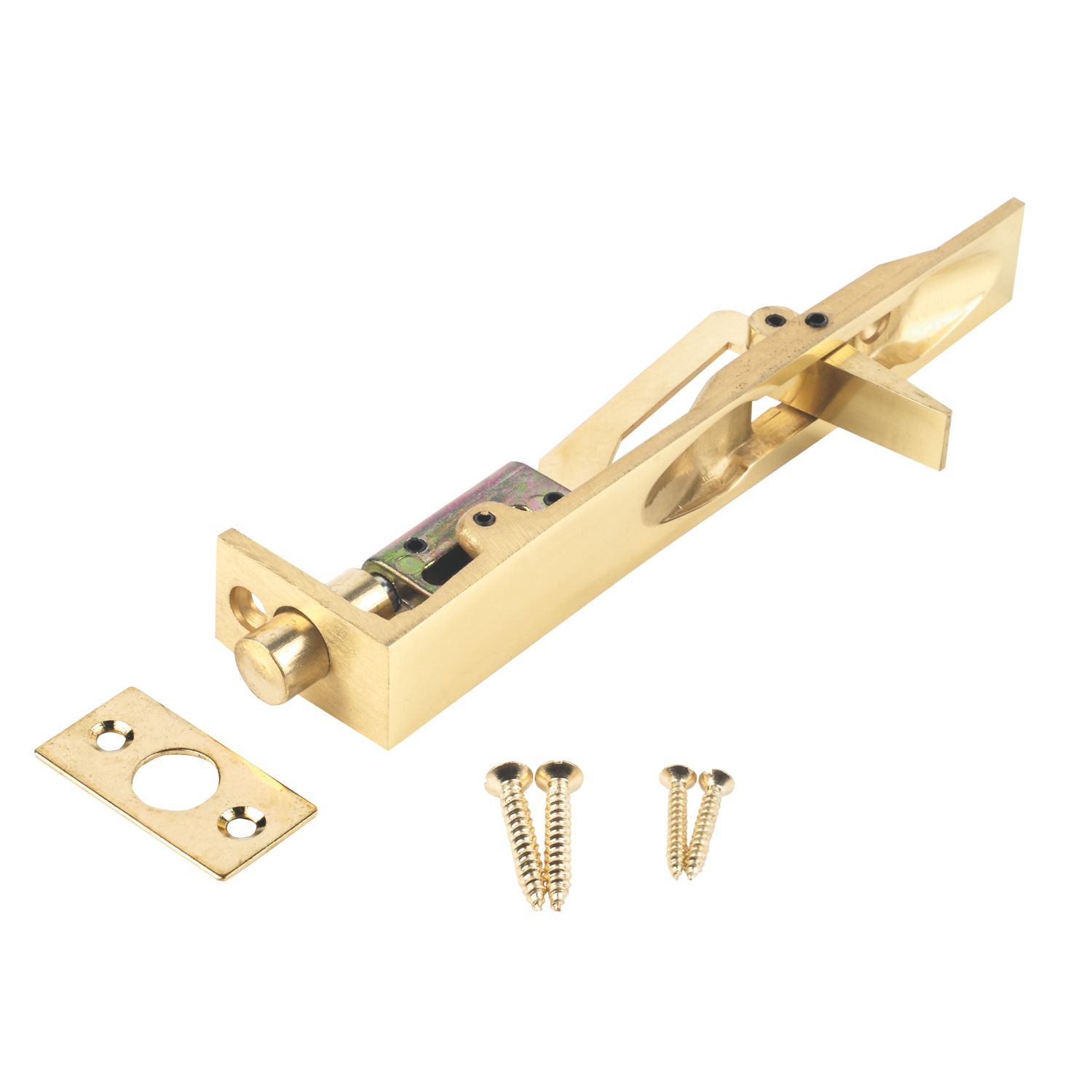 Smith & Locke Flush Bolt Polished Brass 150mm (8416J)
