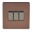 Varilight  10AX 3-Gang 2-Way Light Switch  Mocha