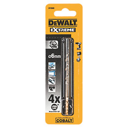 DeWalt  DT4908-QZ Hex Shank Cobalt HSS Drill Bits 6mm x 93mm