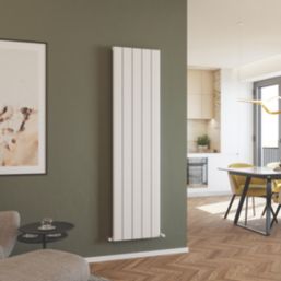 Azur Horizon 1800mm x 470mm 3511BTU White Vertical Aluminium Radiator