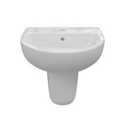 Texas Basin with Semi Pedestal 1 Tap Hole 550mm