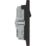 British General Evolve 13A 2-Gang SP Switched Socket + 3.25A 65W 2-Outlet Type C USB Charger Matt Black with Black Inserts