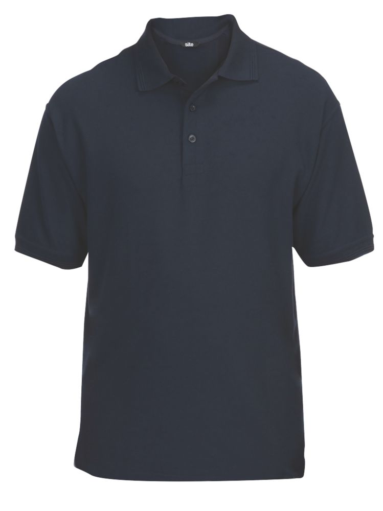 Site Tanneron Polo Shirt Navy Large 45 1/2" Chest