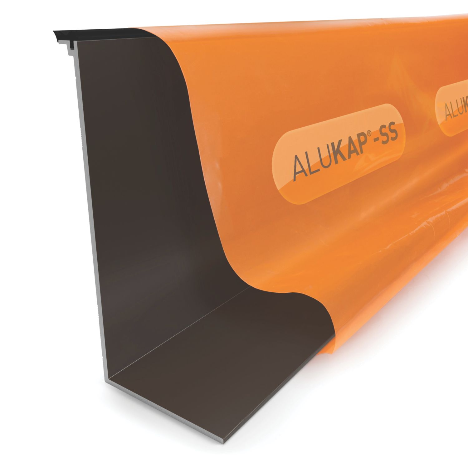 ALUKAP-SS Brown 0-100mm High Span Glazing Cap 2000mm x 70mm (841JC)