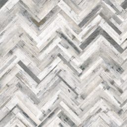 Splashwall  White/Grey Matt MDF Splashback 2440mm x 600mm x 9mm