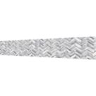 Splashwall  White/Grey Matt MDF Splashback 2440mm x 600mm x 9mm