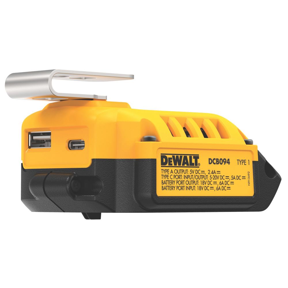 DeWalt DCB094K 18V 5.0Ah Li Ion PowerStack Battery Charger Kit 5 Piece Set Screwfix