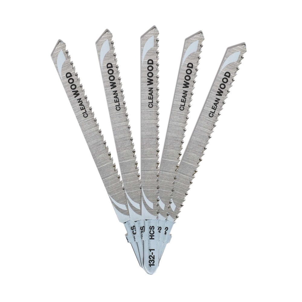 DeWalt T101BR MultiMaterial Jigsaw Blades 100mm 5 Pack Screwfix