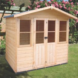 Shire Haddon 6' 6" x 5' (Nominal) Apex Timber Summerhouse