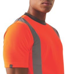Regatta Pro Contract Short Sleeve Hi-Vis T-Shirt Orange 2X Large 47" Chest