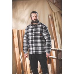 Scruffs  Padded Checked Shirt Black/White/Grey Medium 42" Chest