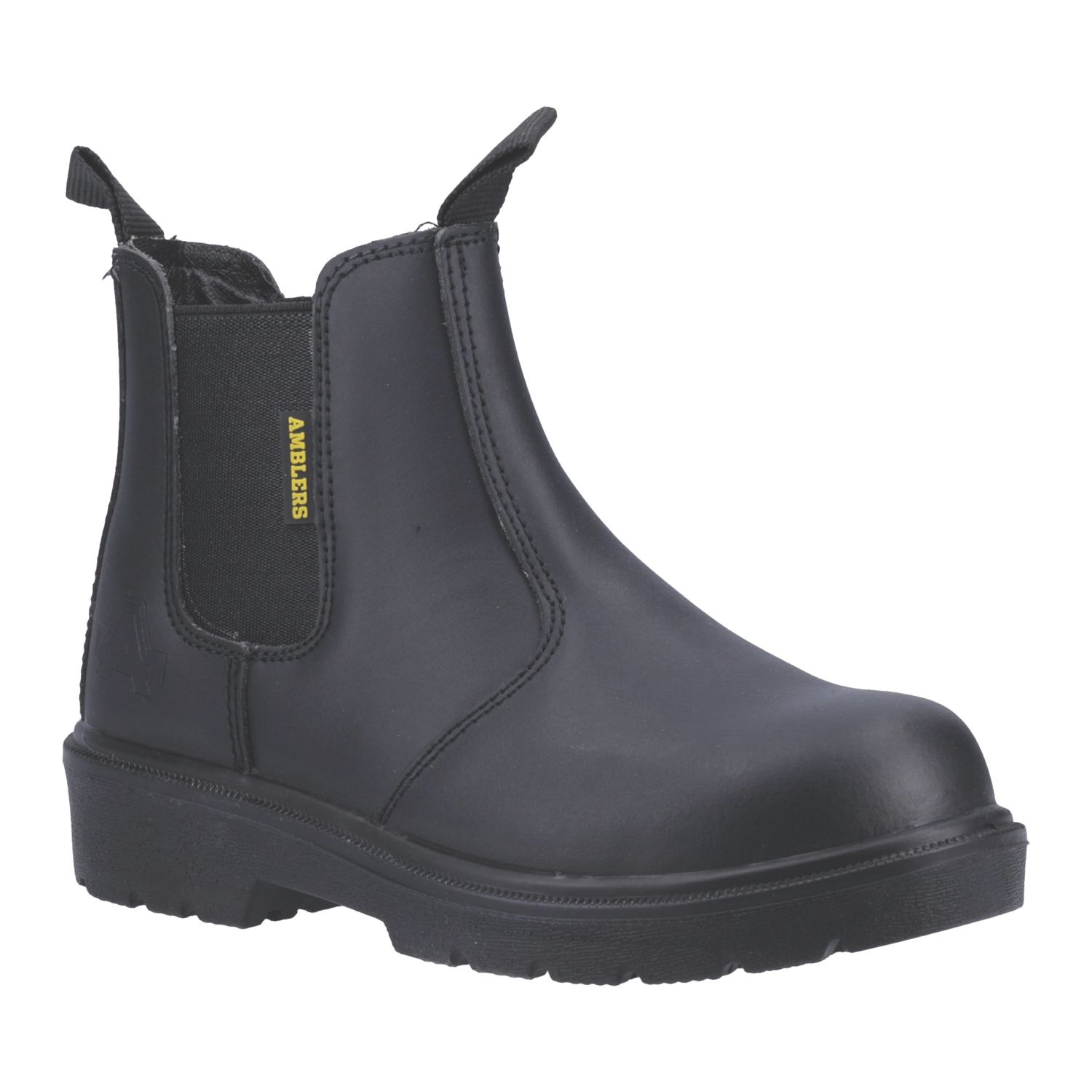 Amblers FS116 Size 4 Black Steel Toe Cap Safety Dealer Boots (841XT)