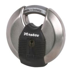 Master Lock Excell  Weatherproof  Disc Padlock Steel 80mm