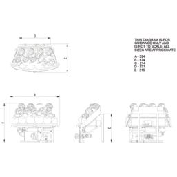 Focal Point  Black Rotary Control Inset Gas Taper Tray