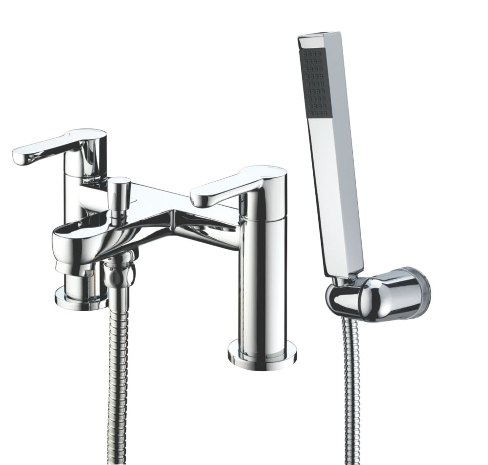 Bristan Nero Dual Lever Bath/Shower Mixer Tap | Bath Taps | Screwfix.com