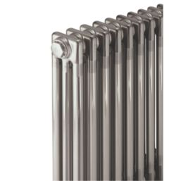 Acova 600mm x 628mm 2701BTU Raw Metal Horizontal 3 Column Radiator