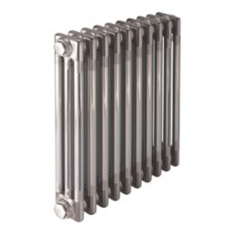 Acova 600mm x 628mm 2701BTU Raw Metal Horizontal 3 Column Radiator