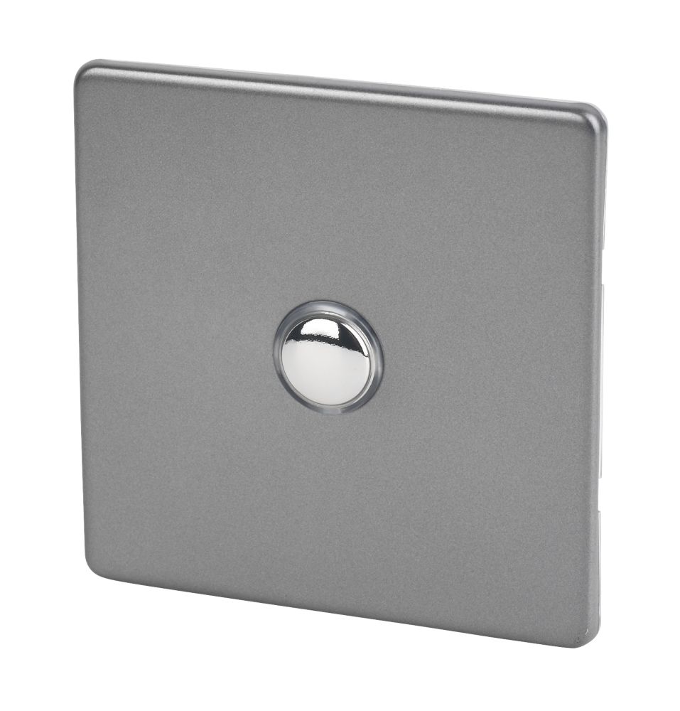 Varilight  6AX 1-Gang 2-Way Light Switch  Slate Grey
