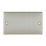 LAP  2-Gang Blanking Plate Brushed Stainless Steel