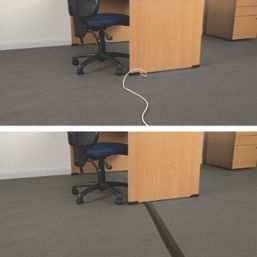 D-Line  Linkable Medium Duty Dual Channel Floor Cable Cover 9m Black