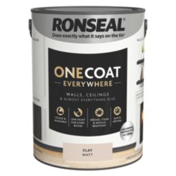 Ronseal 5Ltr Clay Matt Emulsion Multi Surface Paint