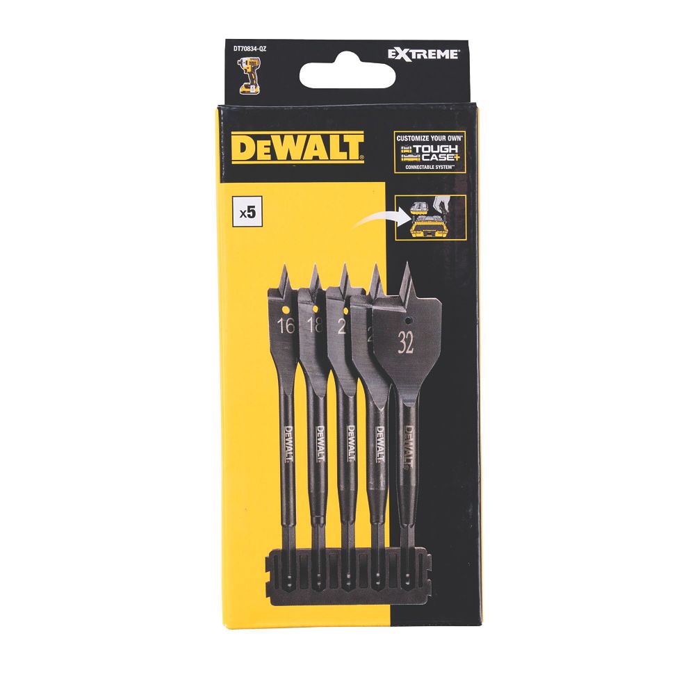 Dewalt flat wood bit set sale