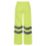 Regatta Pro Hi Vis Packaway Trousers Elasticated Waist Yellow X Large 40" W 32" L