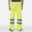 Regatta Pro Hi Vis Packaway Trousers Elasticated Waist Yellow X Large 40" W 32" L