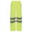 Regatta Pro Hi Vis Packaway Trousers Elasticated Waist Yellow X Large 40" W 32" L