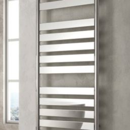 Reina 1200mm x 300mm 1062BTU Chrome Flat Designer Towel Radiator