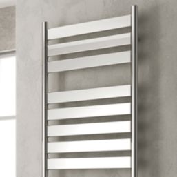 Reina 1200mm x 300mm 1062BTU Chrome Flat Designer Towel Radiator