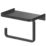 Elland Toilet Roll Holder With Shelf Black