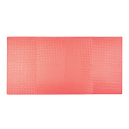 Interlocking Floor Tiles Red 10mm 8 Pack