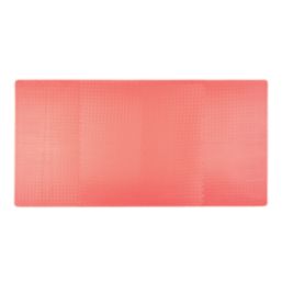 Essentials  Interlocking Floor Tiles Red 10mm 8 Pack