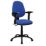 Nautilus Designs Java 300 Medium Back Task/Operator Chair Height Adjustable Arms Blue