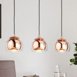 Eglo Rocamar 3-Light Pendant Copper