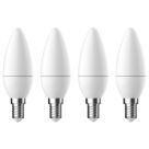 LAP  SES Candle LED Light Bulb 470lm 4.2W 4 Pack