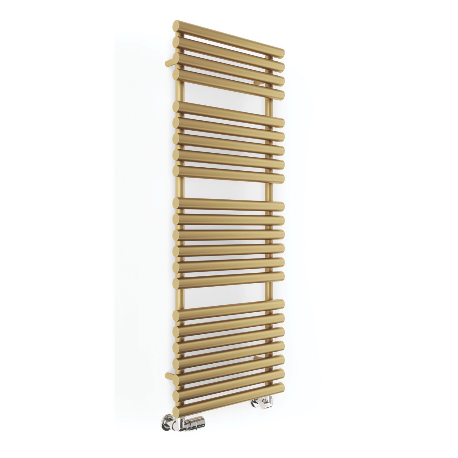 Terma 1360mm x 520mm 2630BTU Brass Flat Designer Towel Radiator (842RH)