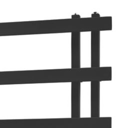 Towelrads 1200mm x 500mm 1945BTU Black Flat Designer Towel Radiator
