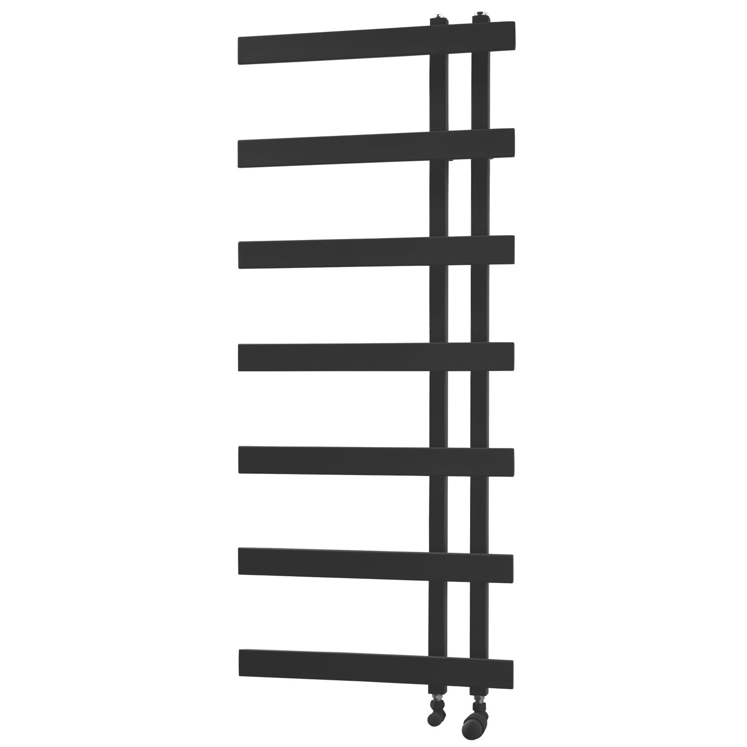 Towelrads 1200mm x 500mm 1945BTU Black Flat Designer Towel Radiator (842RY)